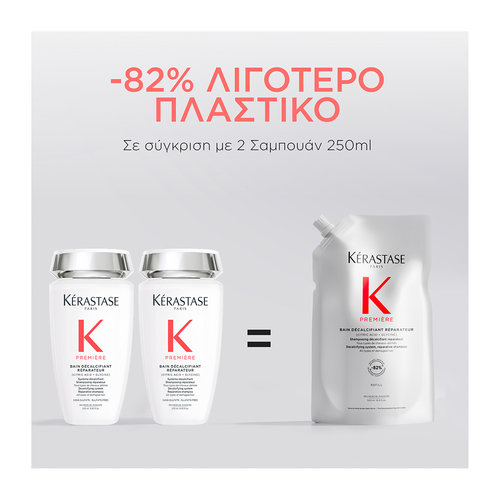 Premiere Refillable Σαμπουάν Bain Decalcifiant Reparateur για Ταλαιπωρημένα Μαλλιά 500ml
