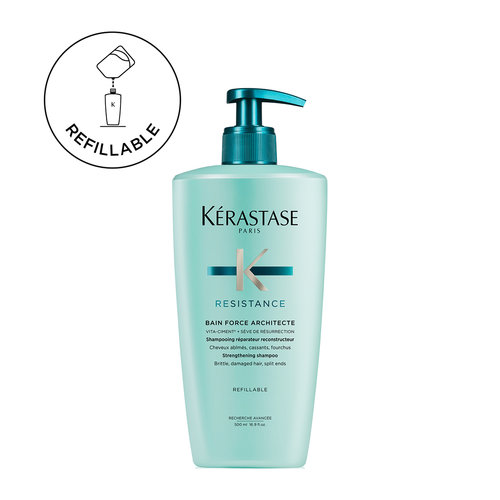 Resistance Refillable Σαμπουάν Bain Force Architecte για Επανόρθωση 500ml