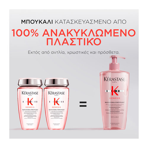 Genesis Refillable Σαμπουάν Bain Hydra-Fortifiant για Αδύναμα Μαλλιά 500ml