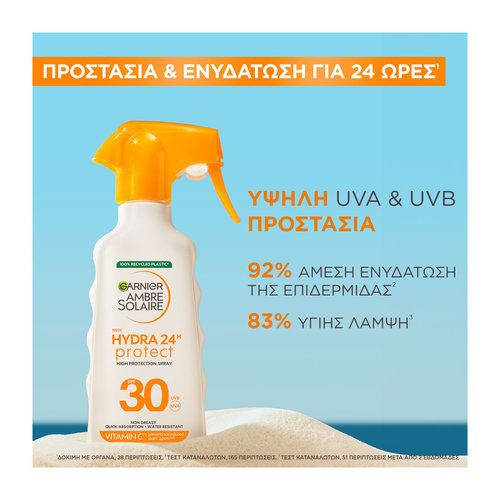 Hydra24 Trigger Για Μεσαία Αντηλιακή Προστασία Spf30 270ml