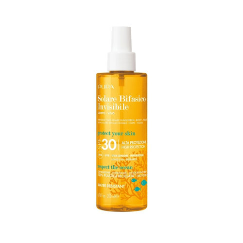Invisible Two-Phase Sunscreen Body - Face SPF30 200ml