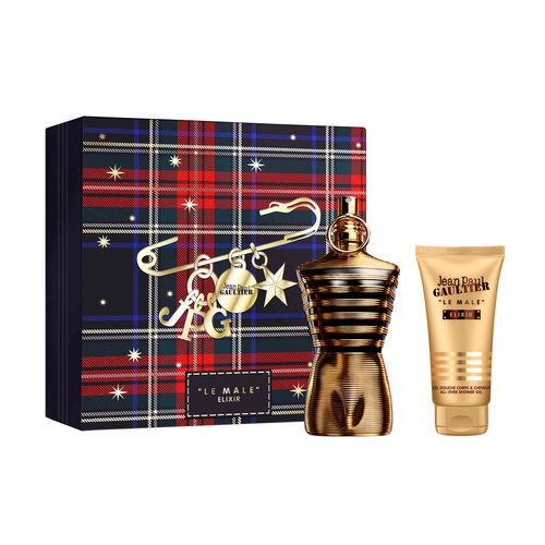 Le Male Elixir Parfum 125ml & All-Over Shower Gel 75mll