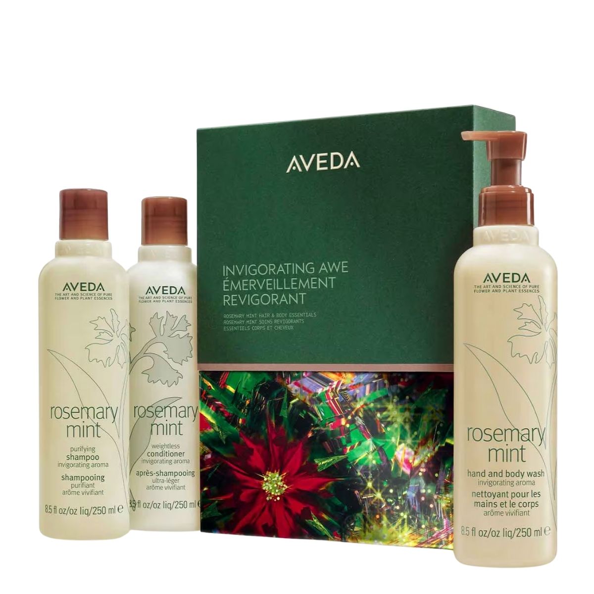 Invigorating Awe Rosemary Mint Hair & Body Essentials Gift Set