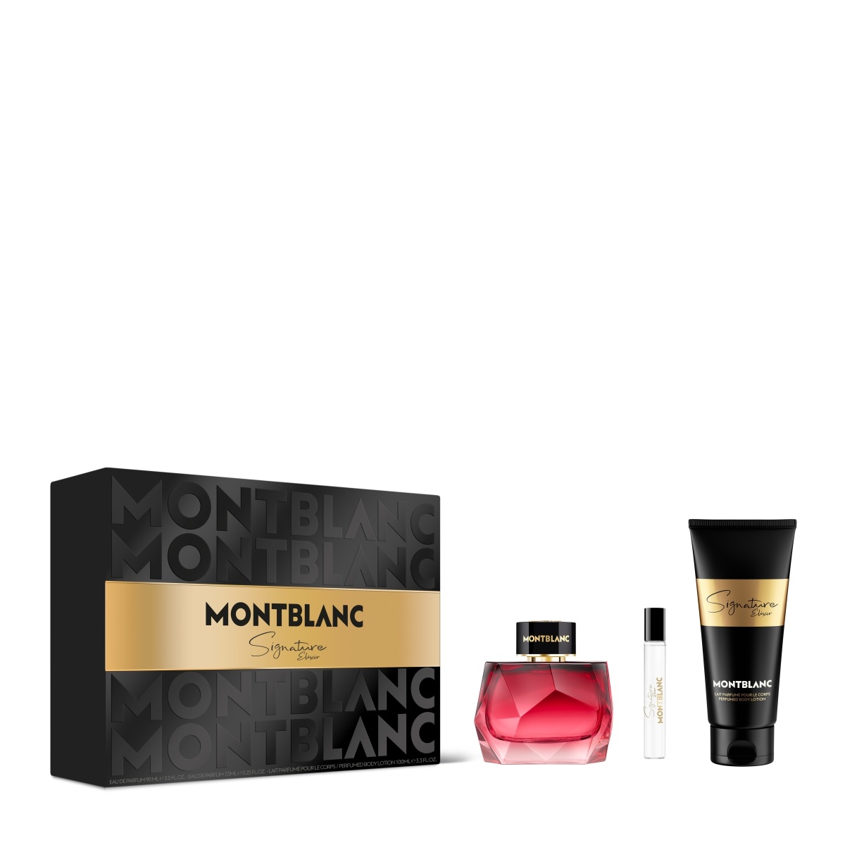 Signature Elixir Eau De Parfum Set 90ml & Travel Spray 7,5ml & Body Lotion 100ml