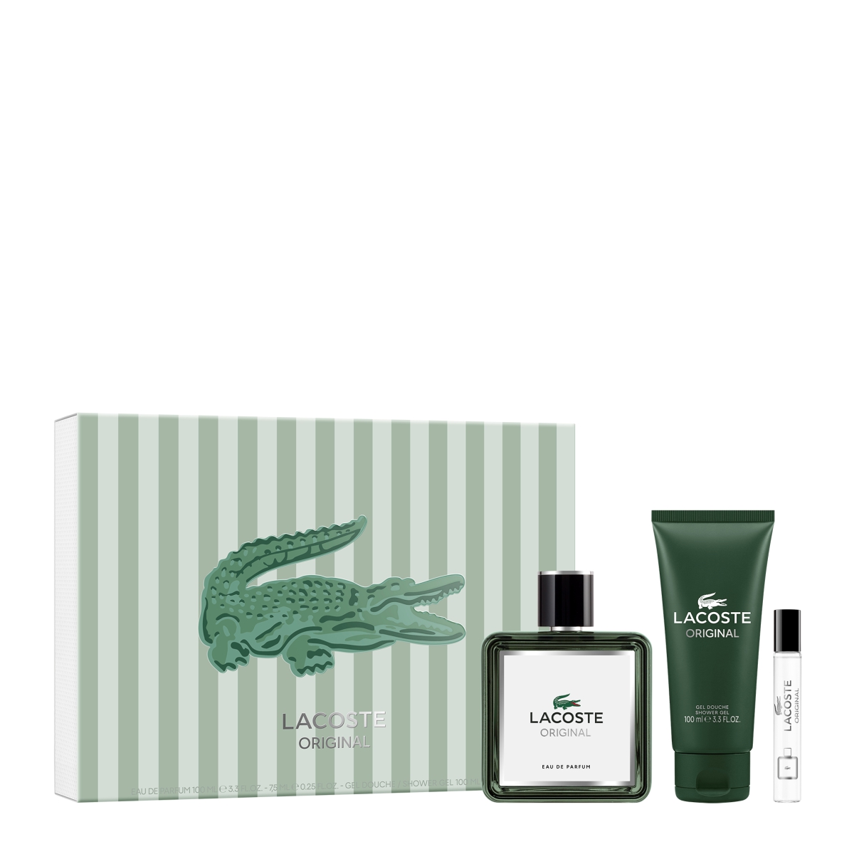 Lacoste Original Eau De Parfum 100ml & Travel Spray 7,5ml & Shower Gel 100ml