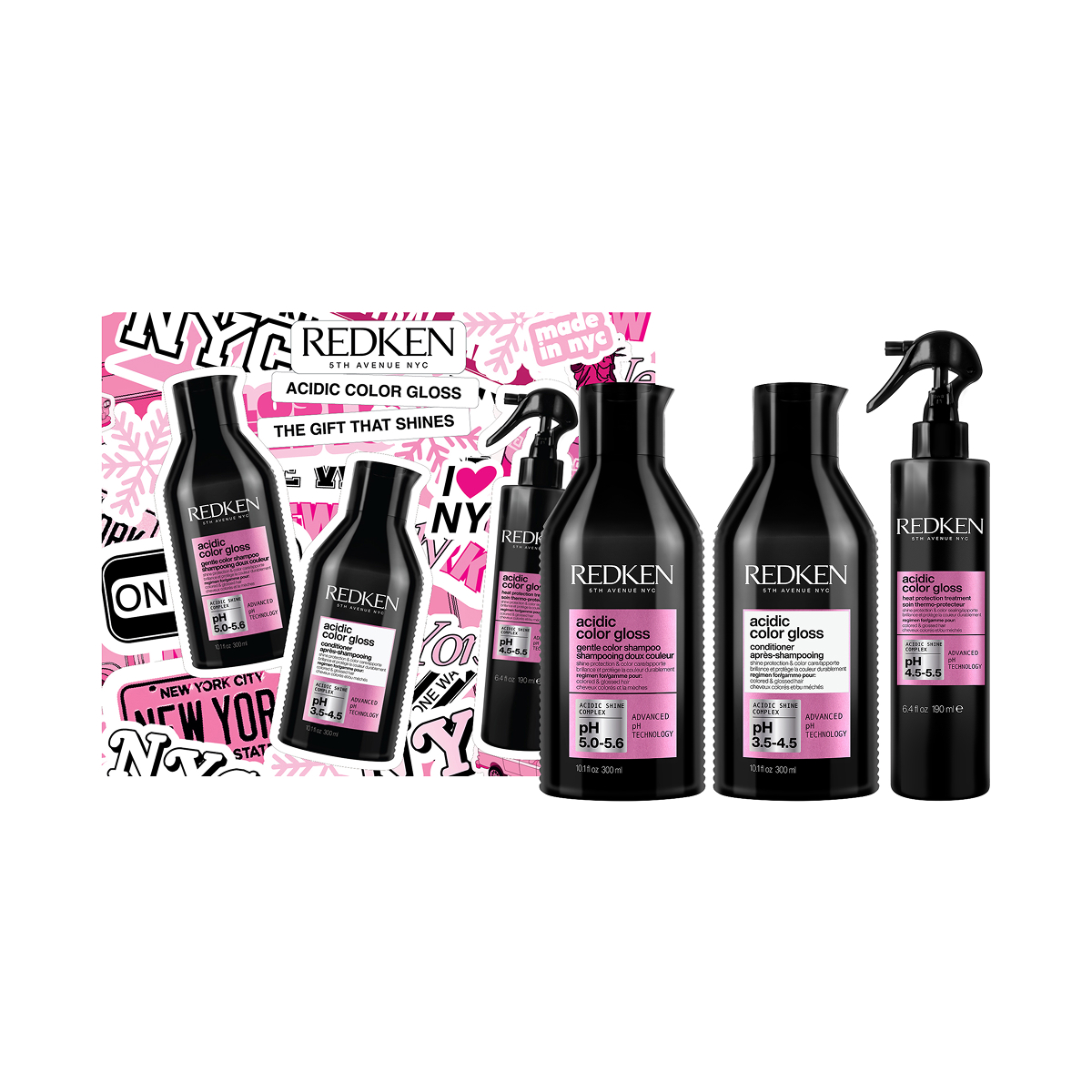 Limited Edition Redken Acidic Color Gloss Set 3 Προϊόντων Για Λάμψη Και Προστασία Χρώματος Στα Βαμμένα Μαλλιά