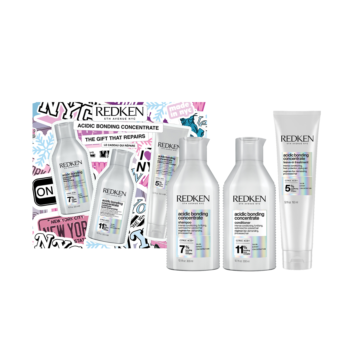 Limited Edition Redken Acidic Bonding Concentrate Set 3 Προϊόντων Για Εντατική Αναδόμηση Στα Ταλαιπωρημένα Μαλλιά