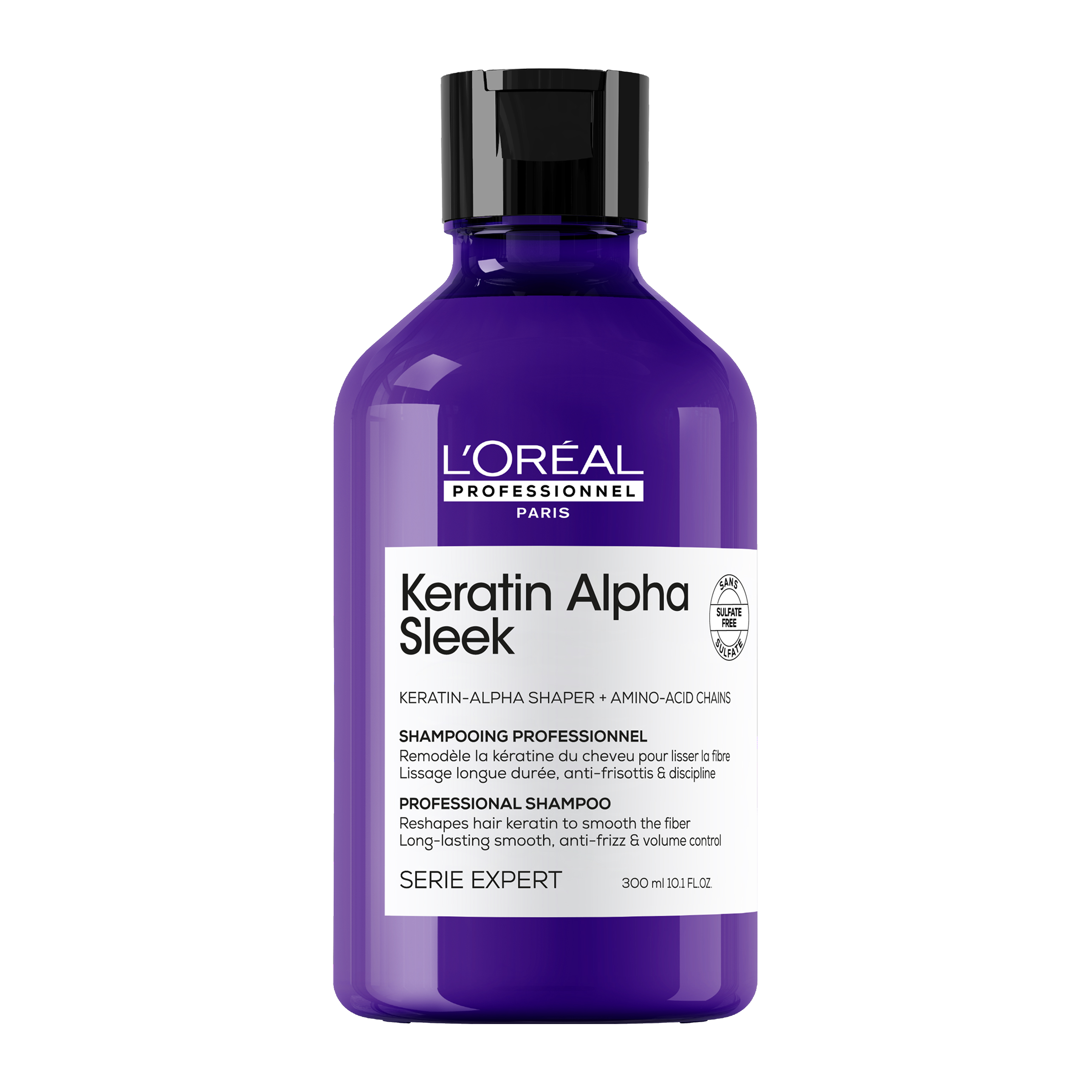 Keratin Alpha Sleek Professional Shampoo Για Λείανση 300ml
