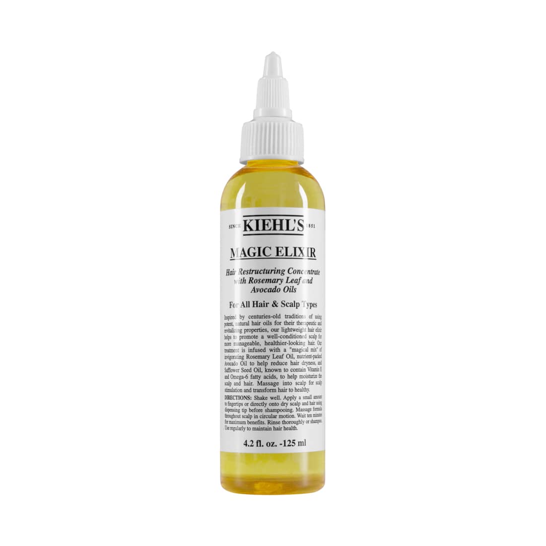 KIEHL''S Magic Elixir Hair Restructuring Concentrate with Rosemary Leaf and Avocado 125ml