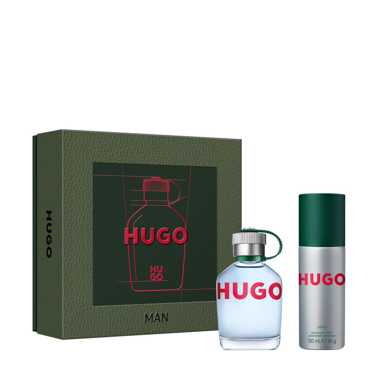 Hugo Man Eau De Toilette 75ml & Deodorant Spray 150ml
