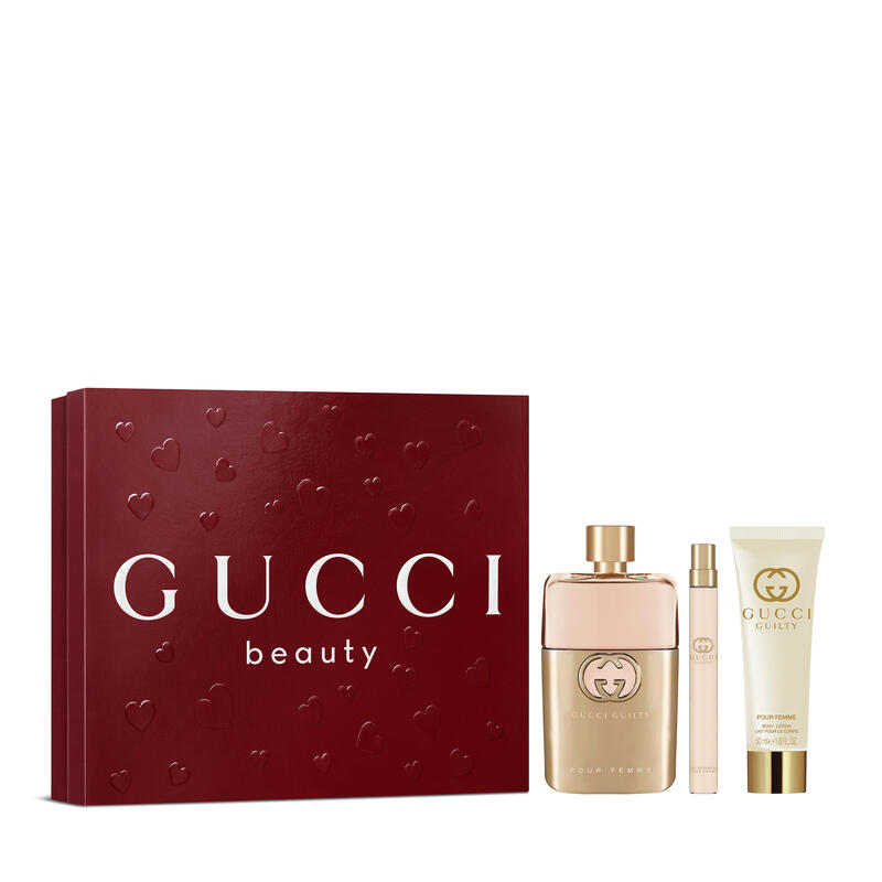 Gucci Guilty Pour Femme Eau De Parfum 90ml & Pen Spray 10ml & Body Lotion 50ml