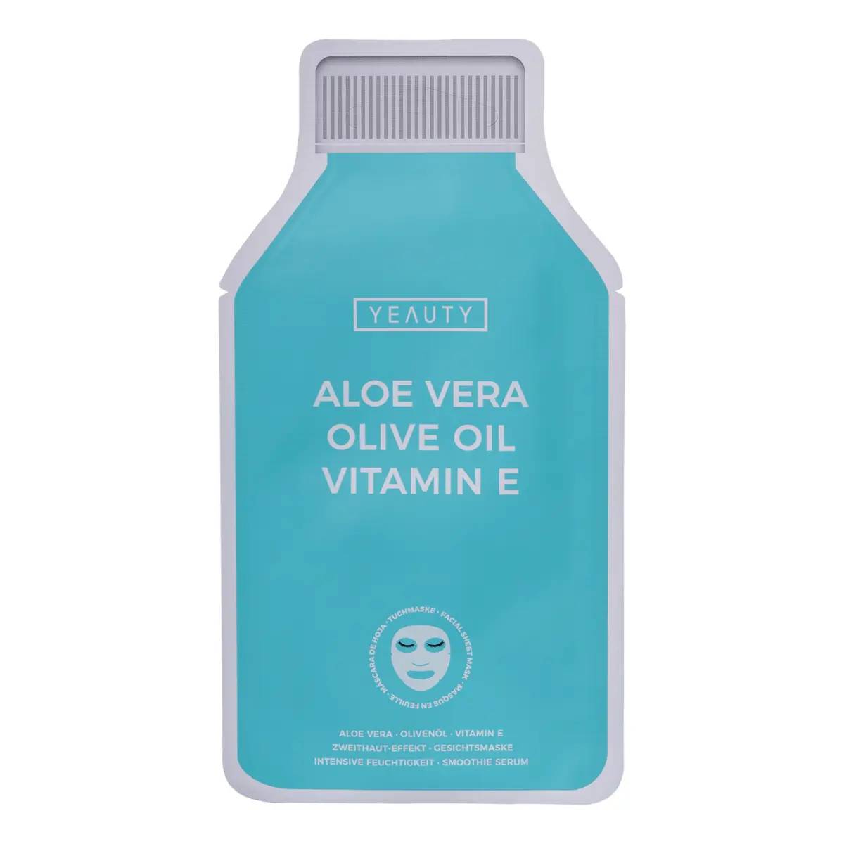 Υφασμάτινη Μάσκα Προσώπου Aloe Vera - Ελαιόλαδο - Βιταμίνη E