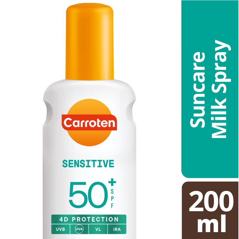 CARROTEN Αντηλιακό Γαλάκτωμα Spray Sensitive SPF50+ 200ml