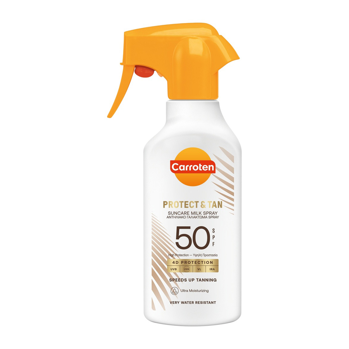 CARROTEN Αντηλιακό Γαλάκτωμα Tan & Protect Trigger Spray SPF50 270ml