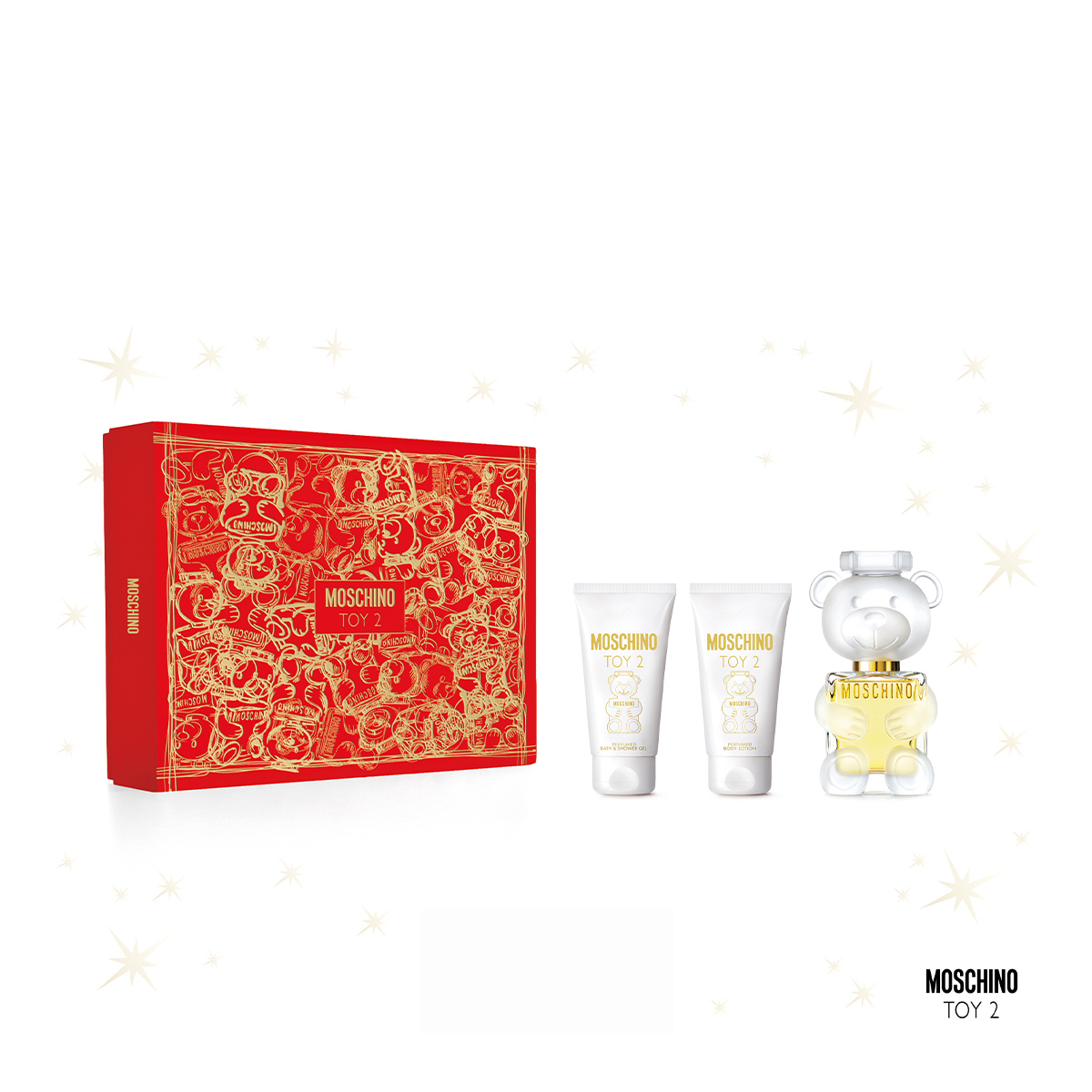 MOSCHINO Toy 2 Pearl Eau De Parfum 50ml & Body Lotion 50ml & Shower Gel 50ml