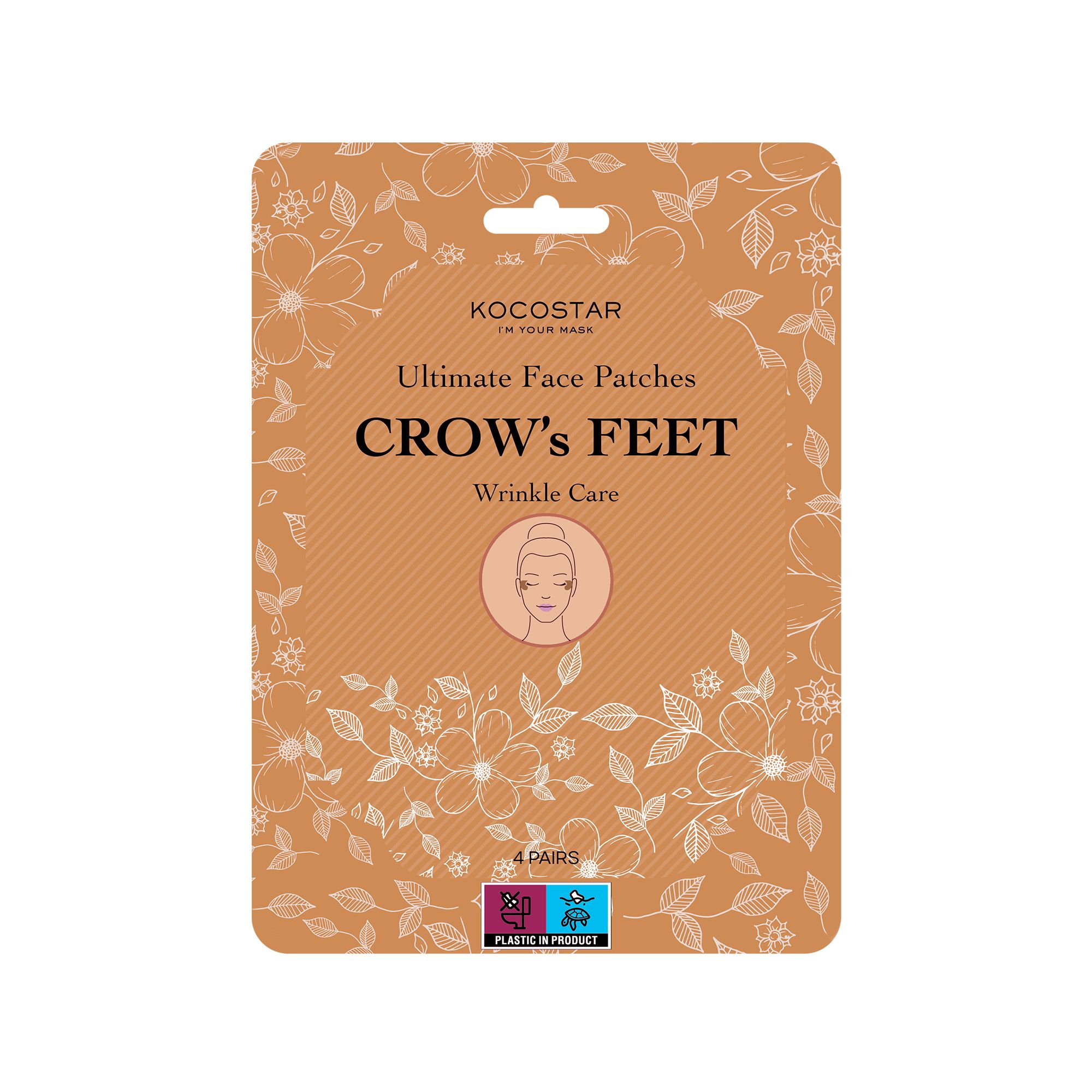 KOCOSTAR Ultimate Face Patches Crow's Feet Wrinkle Care Αντιρυτιδικά Επιθέματα Ματιών