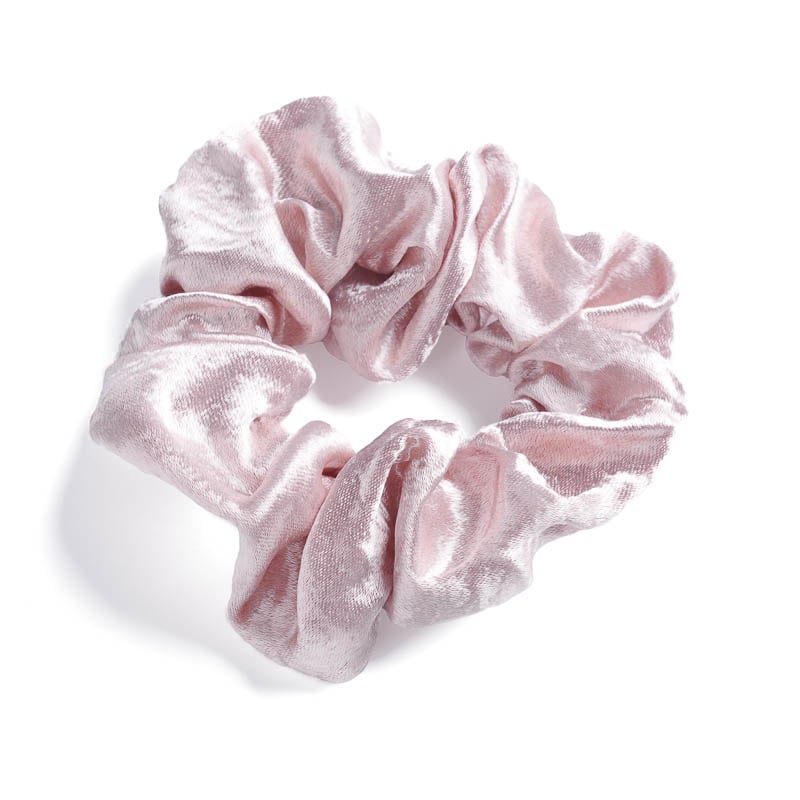 Ροζ Ανοιχτό Scrunchie Μαλλιών με όψη Σατέν