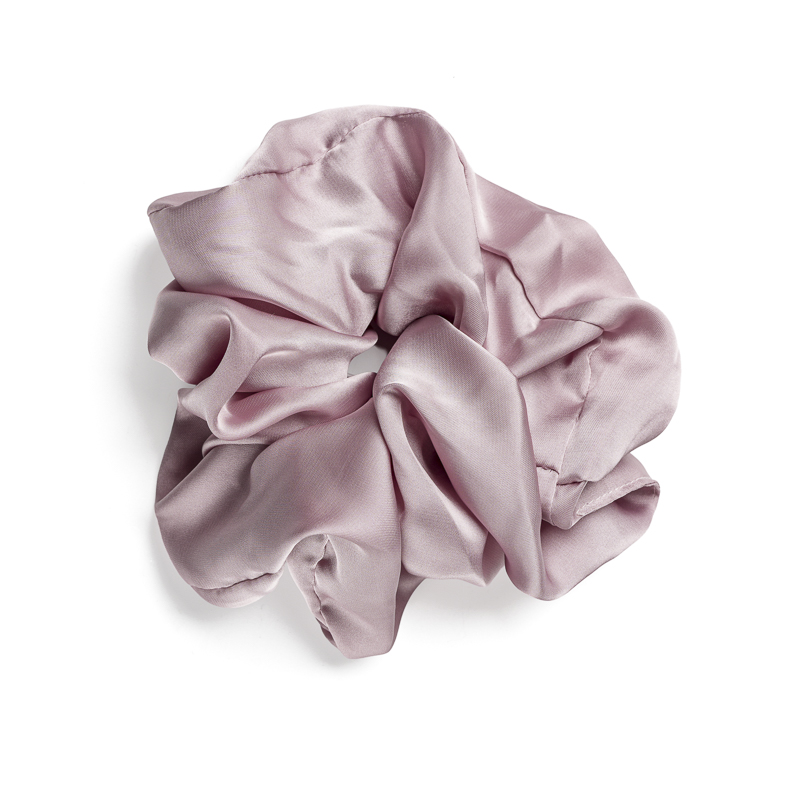 Dusty Mauve Satin Scrunchie