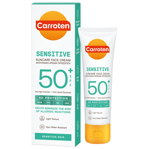 Αντηλιακή Κρέμα Προσώπου Sensitive Spf50+ 50ml