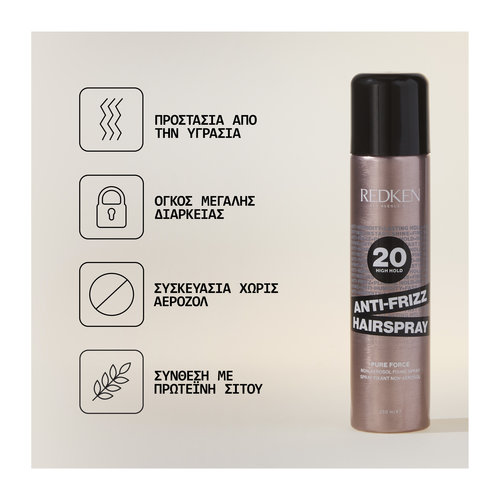 Spray Anti Frizz Λακ Μαλλιών κατά της Υγρασίας & Έλεγχο Διαρκείας 250ml