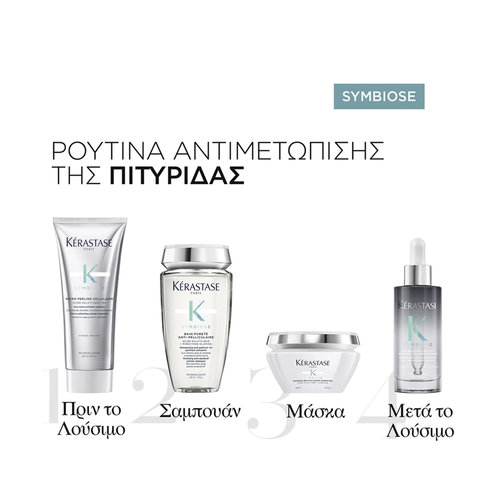 Symbiose Bain Purete Anti-Pelliculair Αντιπιτυριδικό Σαμπουάν Για Λιπαρό Τριχωτό 250ml