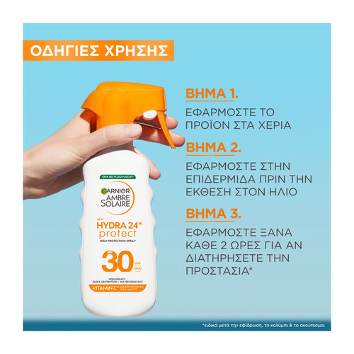 Hydra24 Trigger Για Μεσαία Αντηλιακή Προστασία Spf30 270ml