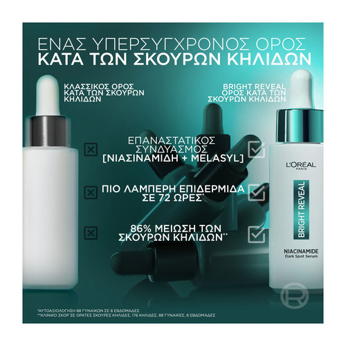 Bright Reveal Βραδινή Ρουτίνα Περιποίησης Με Ορό & Peeling Προσώπου Με Νιασιναμίδη Κατά Των Σκούρων Κηλίδων