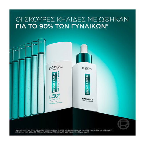 Bright Reveal Ρουτίνα Περιποίησης Με Ορό & Κρέμα Προστασίας Uv Με Spf 50+ Με Νιασιναμίδη Κατά Των Σκούρων Κηλίδων